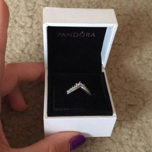 sterling silver clear zirconium ring